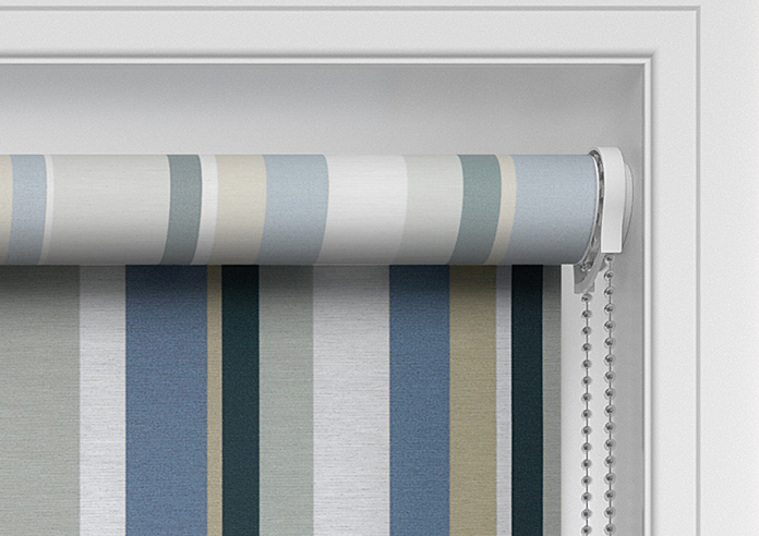 Riviera Stripe, Azure - Twist&Fit Roller Blind - Image 11